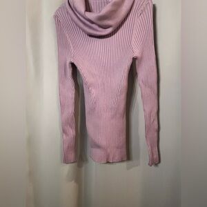 Women's Lavender Ribbed Sweater